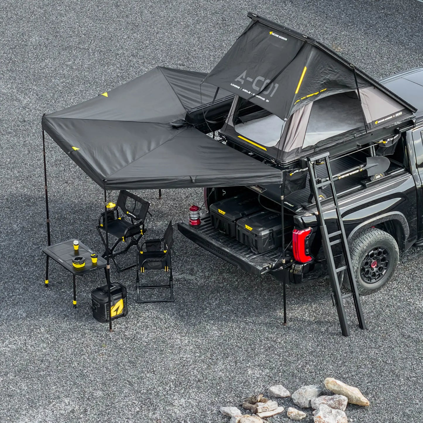 ハードシェル ライトウィング 270° オーニング　LED付き